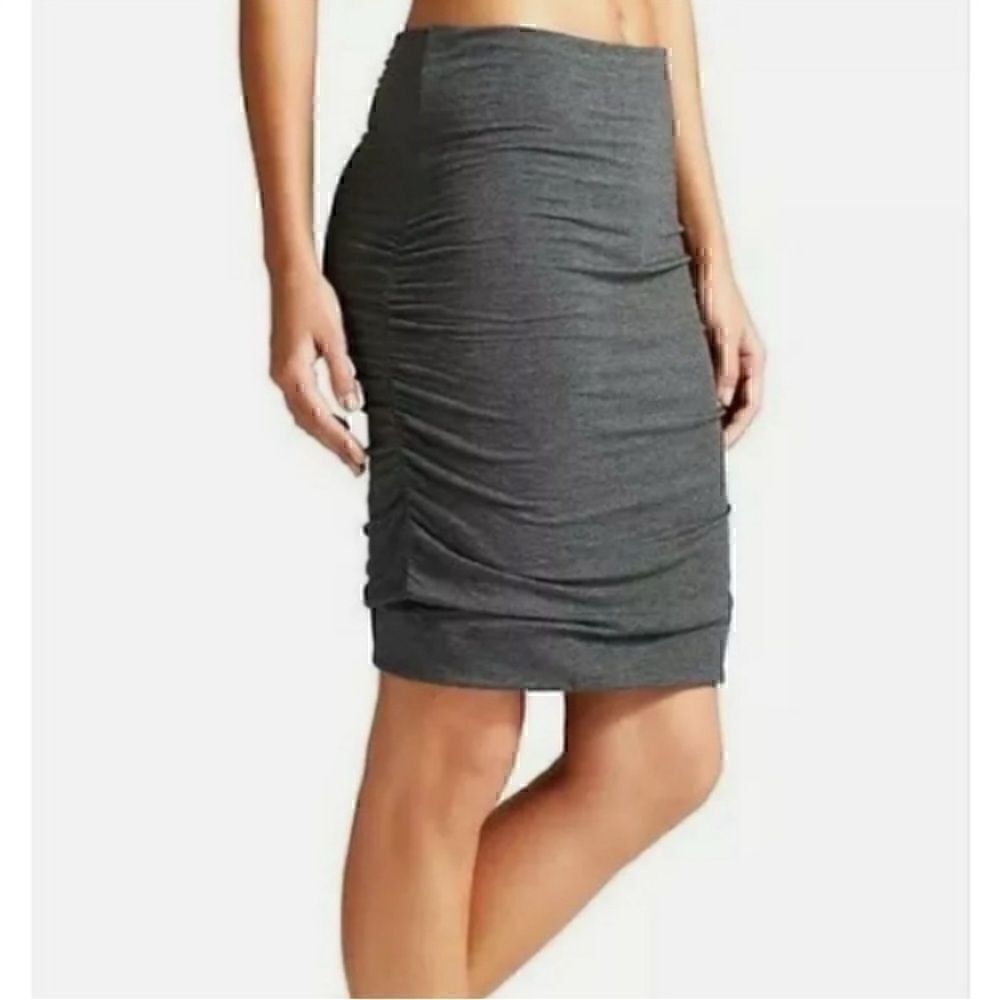 Athleta Solstice Ruched Skirt- Heathered Grey XL